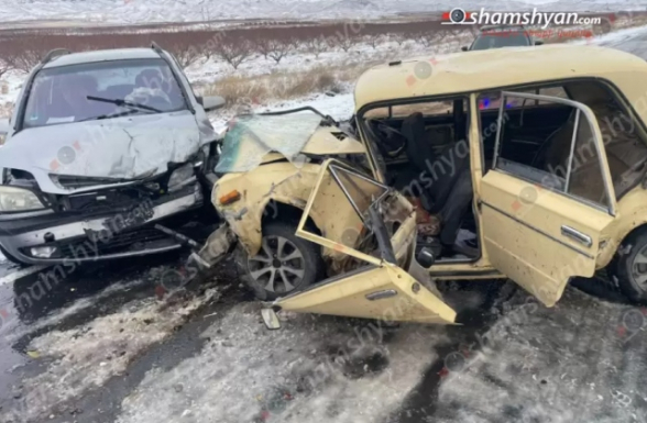 Երասխում բшխվել են «Opel»-ն ու «ՎԱԶ 2106»-ը. 4 վիրավnրներից երկուսը երեխաներ են